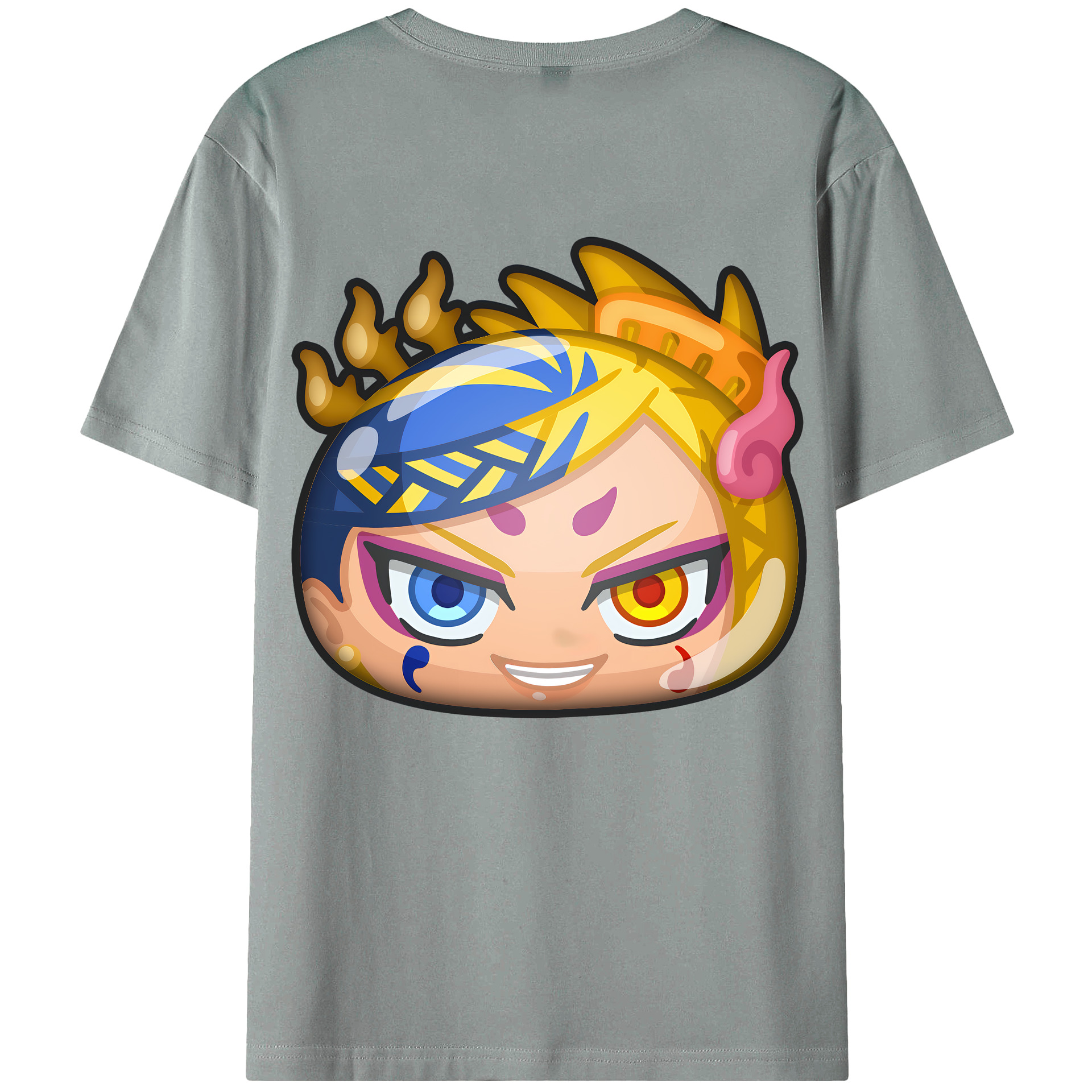 （画像用） 妖怪ウォッチ Yo-kai Watch 綿100％ メンズ半袖Tシャツ（バックプリント） 通気性